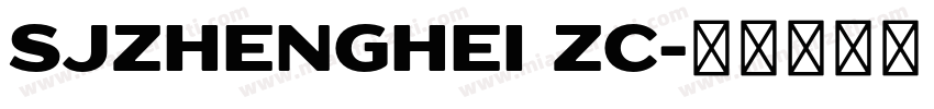 SJzhenghei ZC字体转换